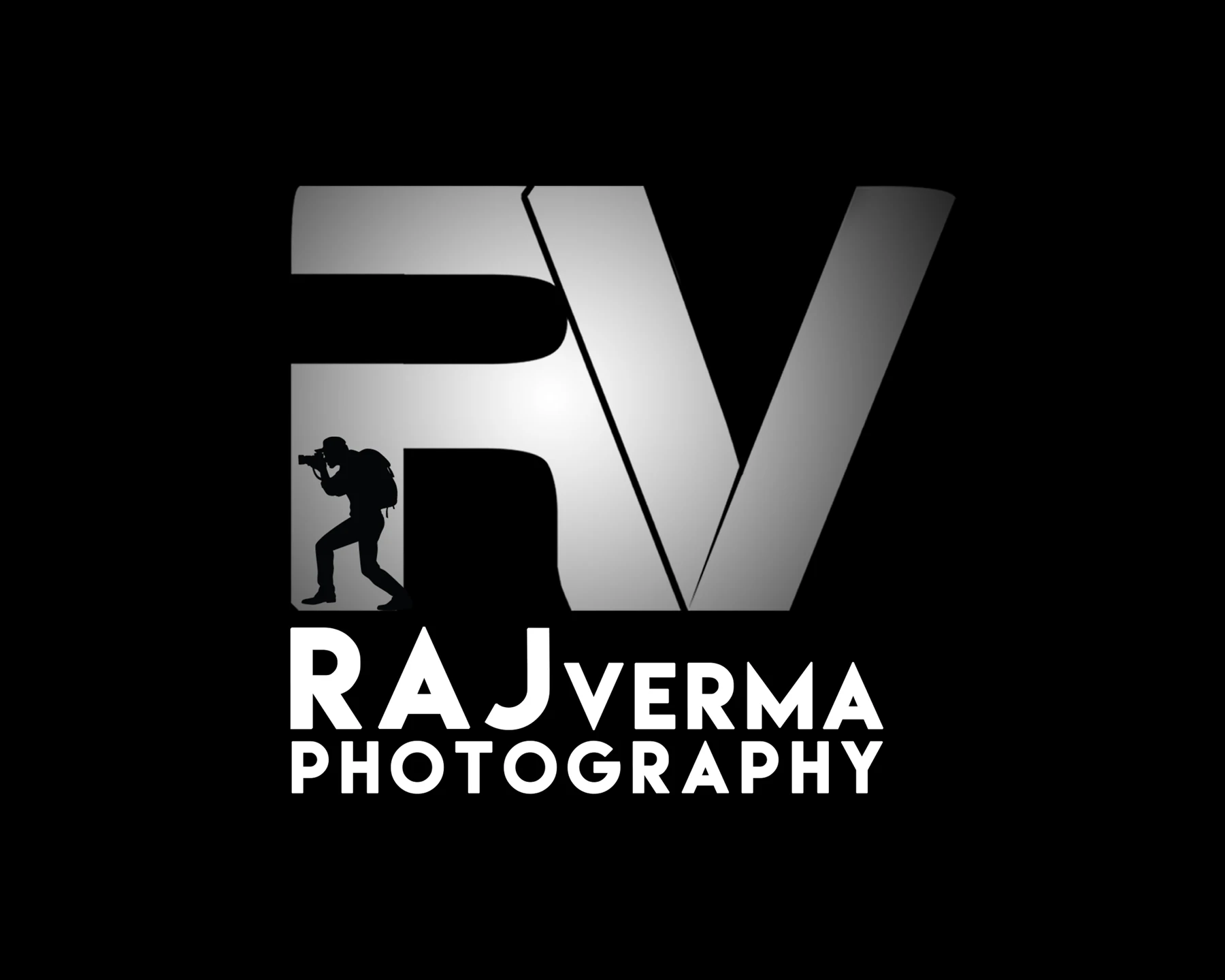 Raj Verma Photography logo on black